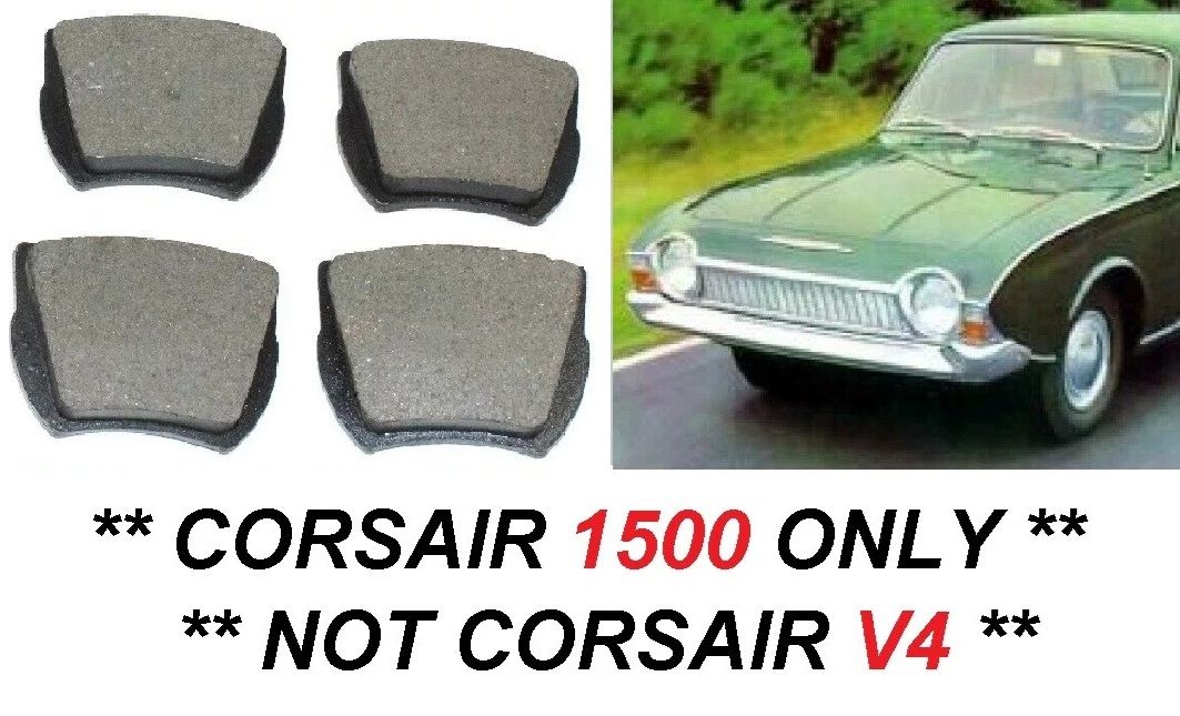 FRONT BRAKE PADS SET (Ford Consul Corsair 1500) (120e & GT) (1963- Aug 65)  